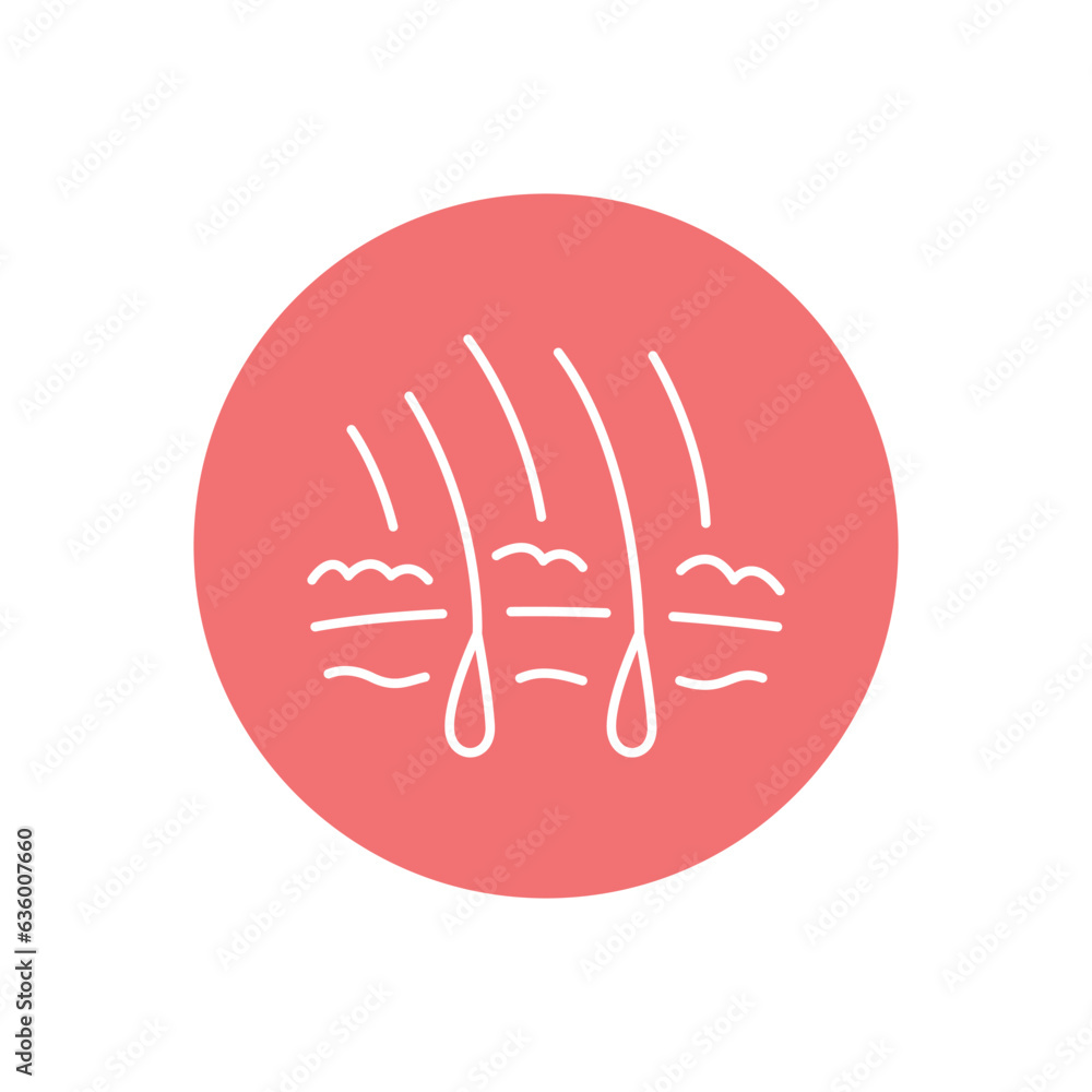 Seborhoeic dermatitis black line icon. Dermatology disease. Seborhoeic dermatitis black line icon. Dermatology disease.