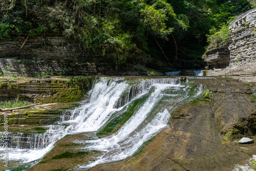 waterfall in the robert h. treman state park
