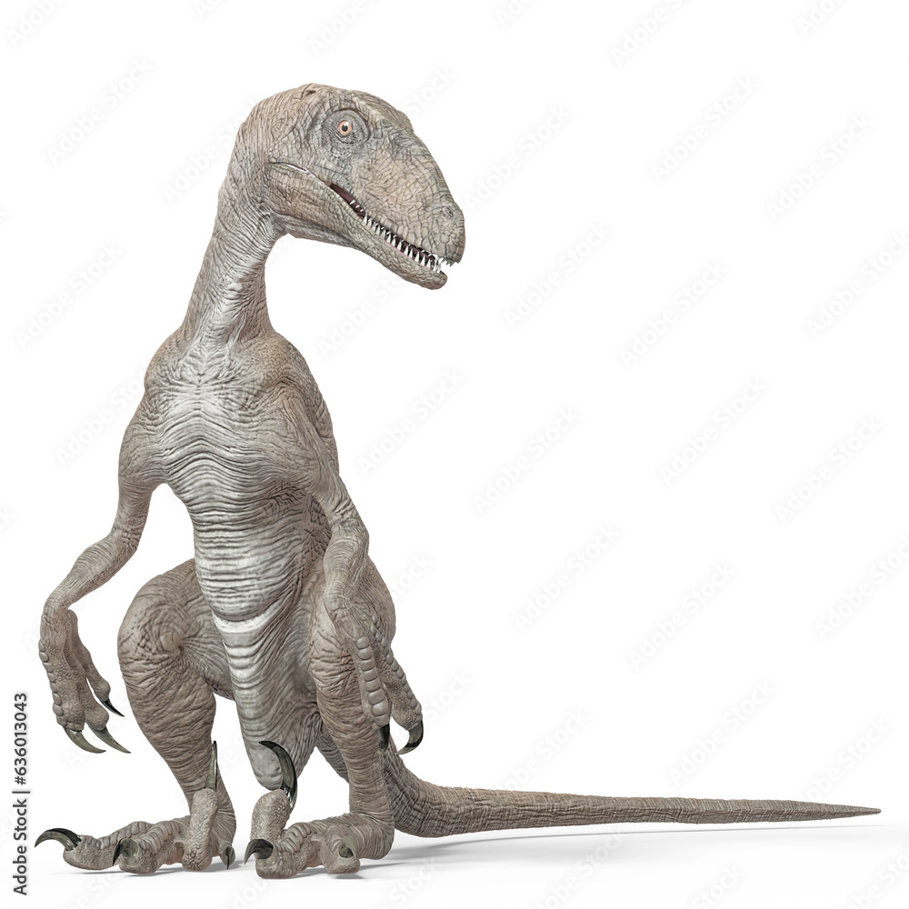 Fototapeta premium deinonychus is sitting