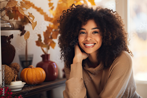 Portrait of candid woman