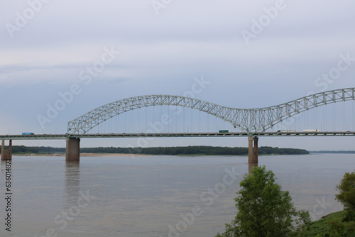 Memphis bridge above the Mississippi River