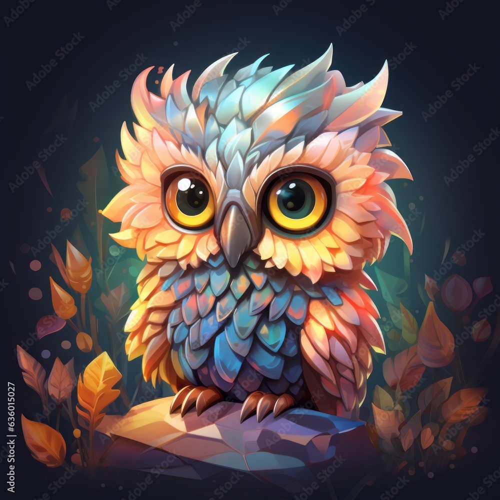 wise owl in a cartoon world, symbol of knowledge, Generative AI wise owl in a cartoon world, symbol of knowledge, Generative AI