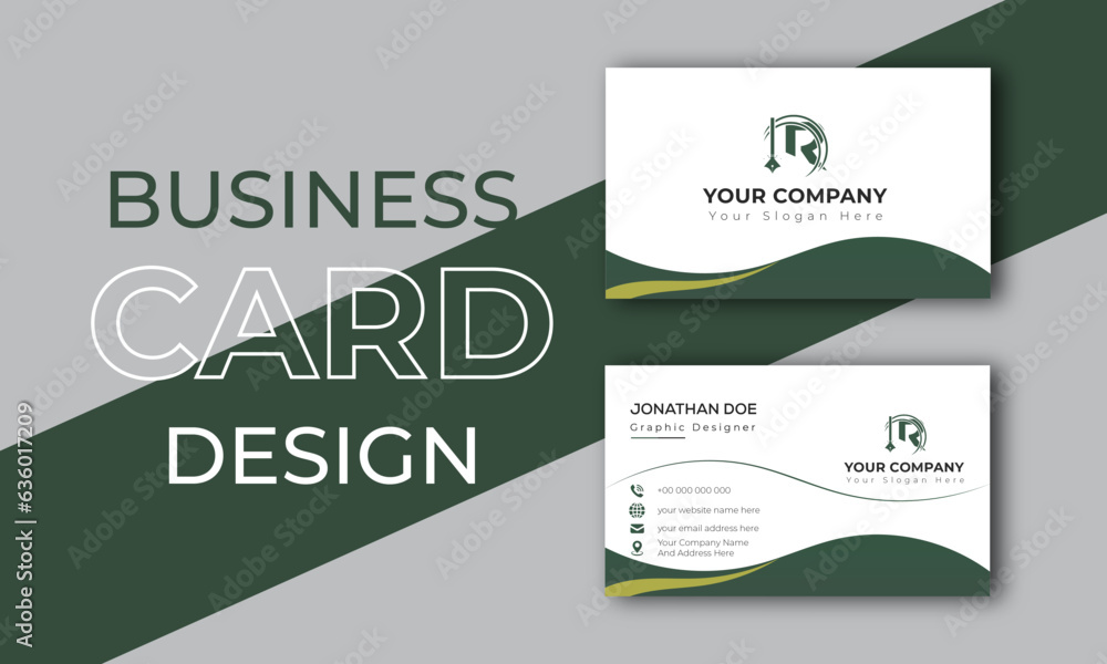 Corporate business card, 
Vector Modern Creative and Clean Business Card Template