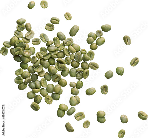 Obraz na plátne green beans of coffee