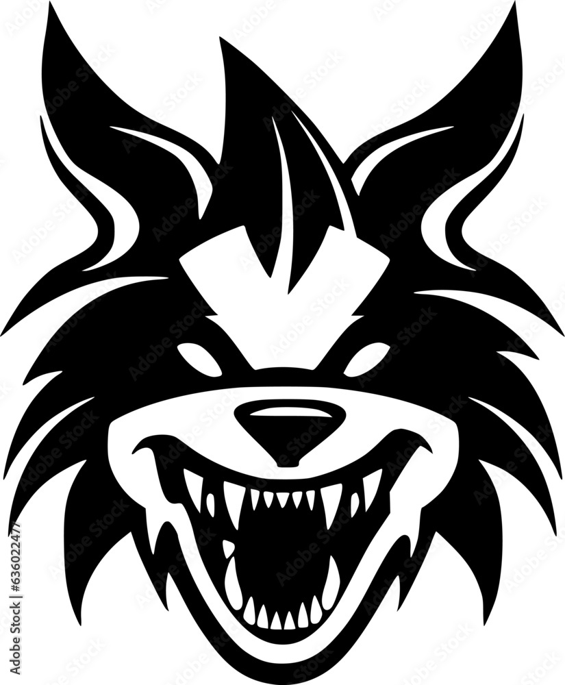 Dog - Black and White Isolated Icon - Vector illustration Dog - Black and White Isolated Icon - Vector illustration