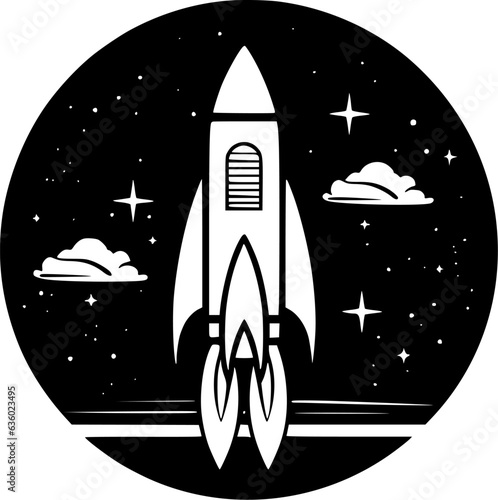 Rocket - High Quality Vector Logo - Vector illustration ideal for T-shirt graphic