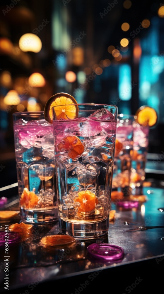 cocktail bar in nightclub