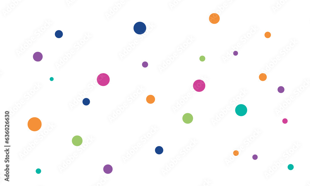 festival polka dot seamless colorful background vector