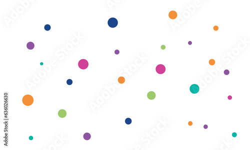 festival polka dot seamless colorful background vector