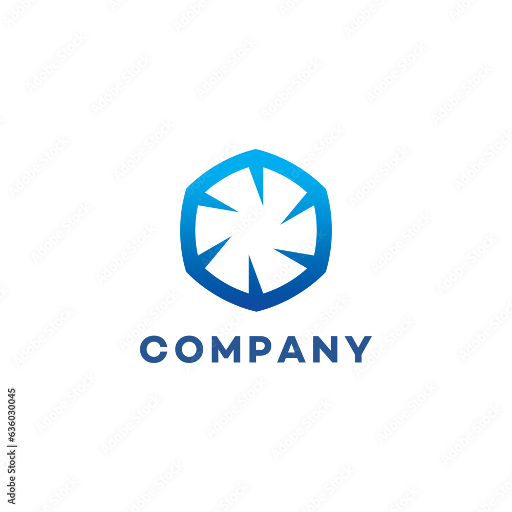 Industrial logo design, technology, equipment, technical, innovative, eps