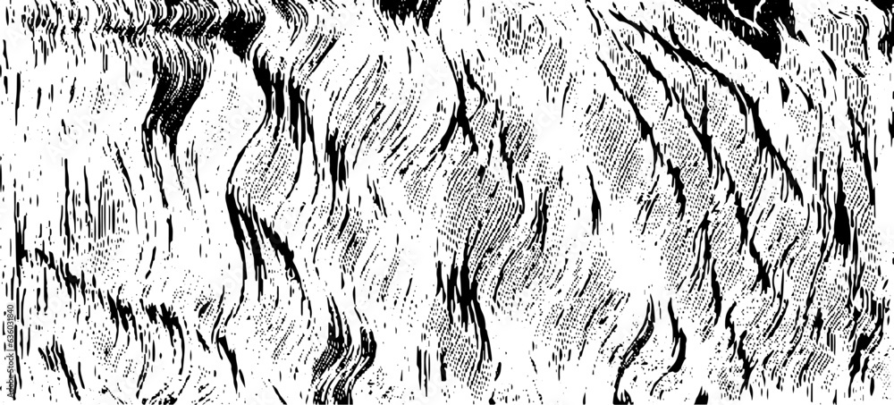 Vector brush sroke texture. Distressed uneven grunge background. Abstract distressed vector illustration. Overlay over any design to create interesting effect and depth. Black isolated on white. EPS10