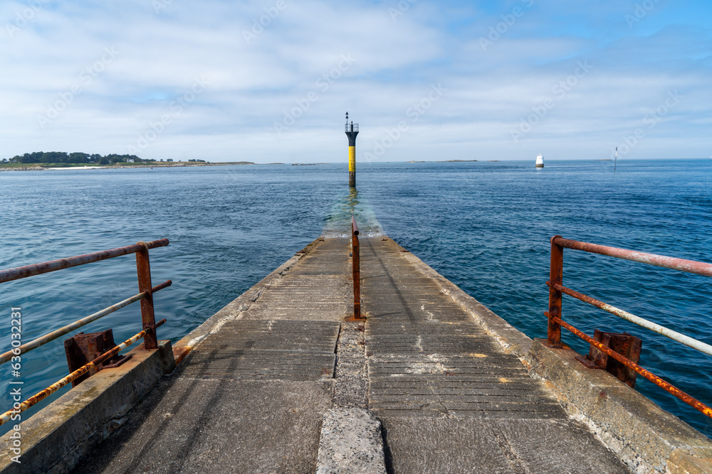 Anleger für die Fähre zur Ile de Batz in Roscoff, Bretagne