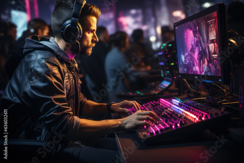 Rise of E-Sports. Explore the growth and impact of competitive video gaming. Generative Ai.