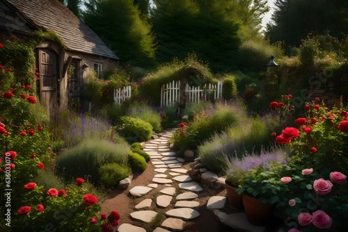 japanese garden in spring