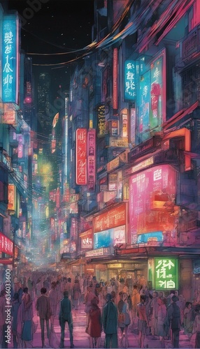 Tokya, Street, Neon, Japan © Enes