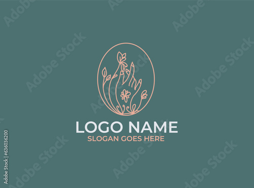 Spiritual Awakening with Flower of Life and 7 Chakra Symbols Logo Design Template. Suitable for Meditation Yoga Studios or Healthcare Medicine Business Brand Company in Simple Line Style