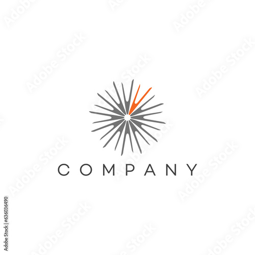 Sun logo design, innovative logo, technology, education, communication, community, eps
