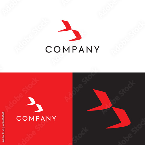 Technology logo design, air logo, flying logo, red logo, sports logo, running logo, direction logo, aero logo, steps logo. eps