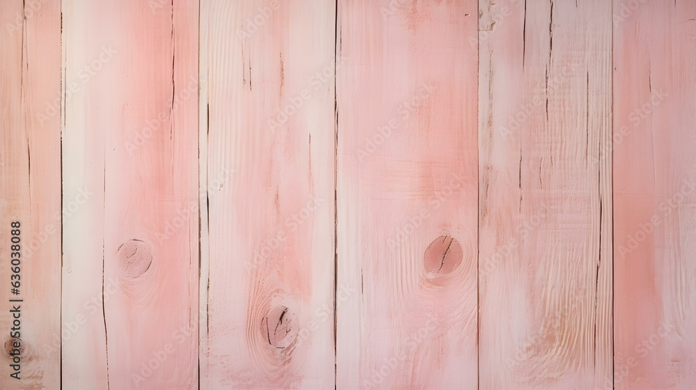 Fototapeta premium Close up of blush painted wooden Planks. Wooden Background Texture 