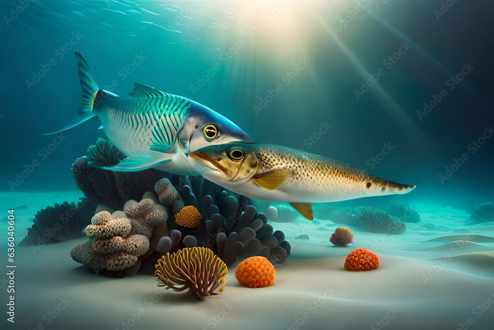 Fototapeta premium fish in the sea