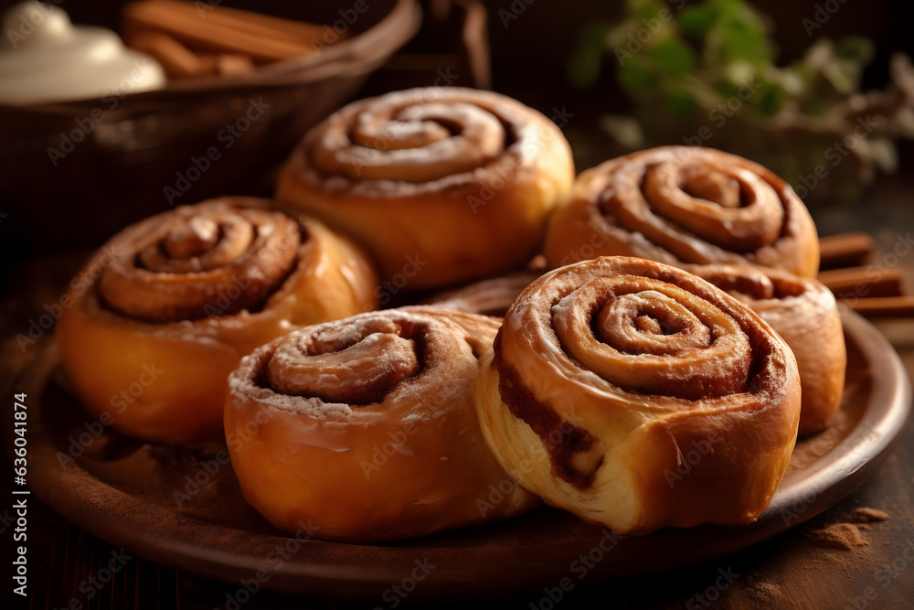 cinnamon rolls, sweet swirls of spiced delight