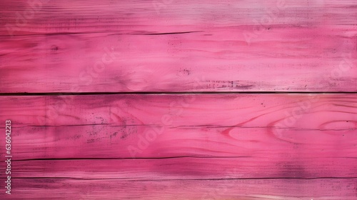 Close up of hot pink painted wooden Planks. Wooden Background Texture 