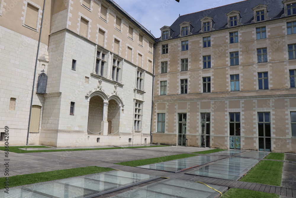 Le musée des beaux arts, vue de l'extérieur, ville de Angers, département du Maine et Loire, France