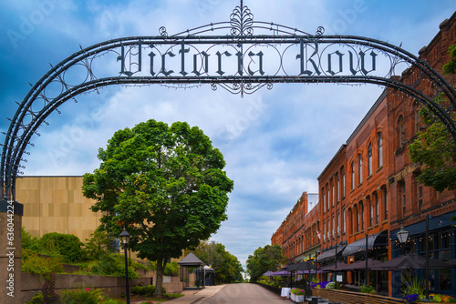 Vászonkép Charlottetown City skyline, buildings and architecture in the early morning on t