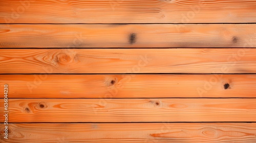 Close up of light orange painted wooden Planks. Wooden Background Texture 