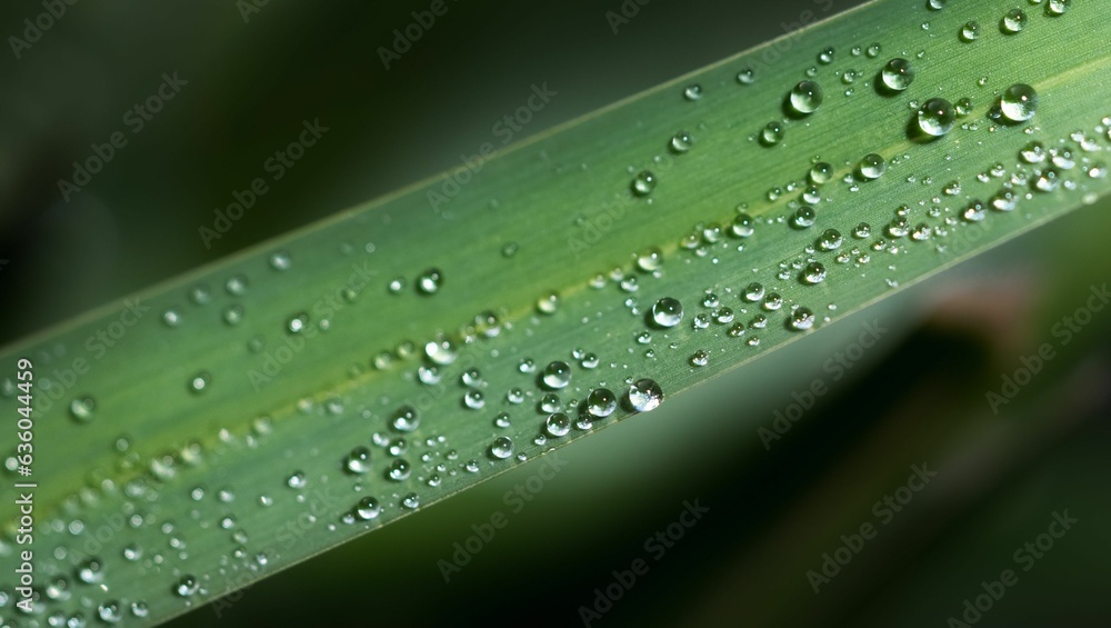 close up blade of grass with water droplets close up blade of grass with water droplets