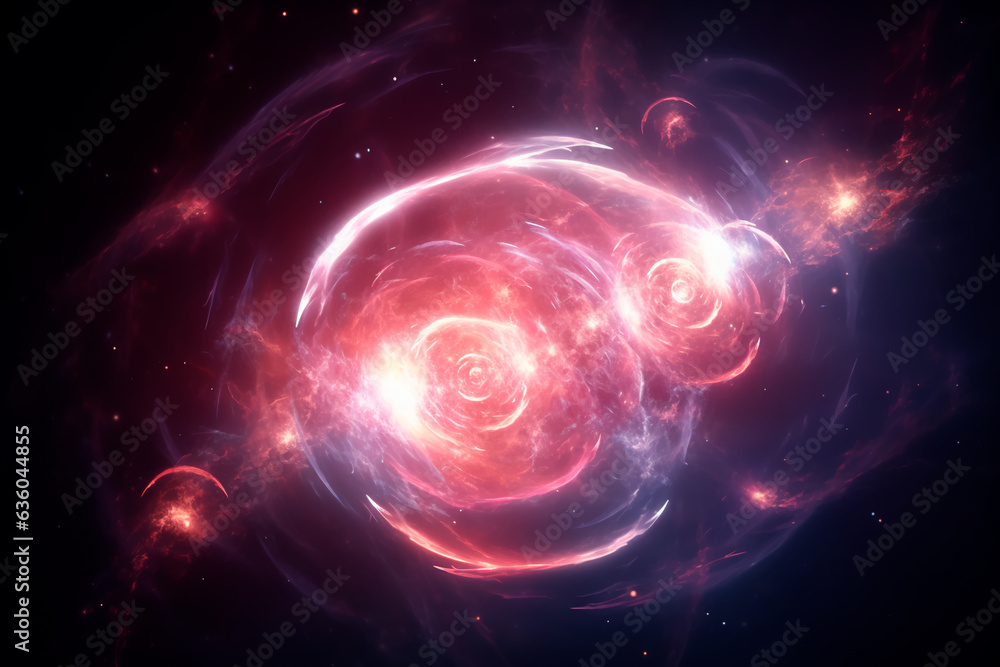 Fototapeta premium The biggest Quasar in the Universe, MegaMassive Quasar, dark Quasar