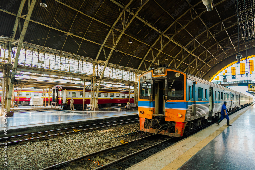 Train station in Bangkok Train station in Bangkok