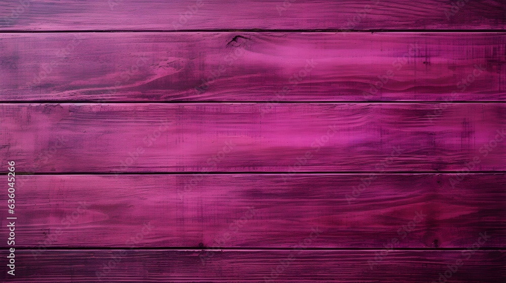 Close up of magenta painted wooden Planks. Wooden Background Texture

