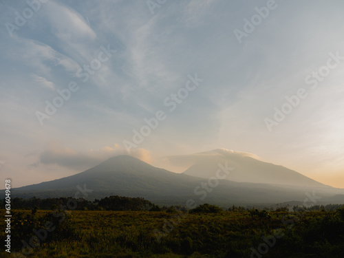 Mount Gahinga and Mount Muhabura photo