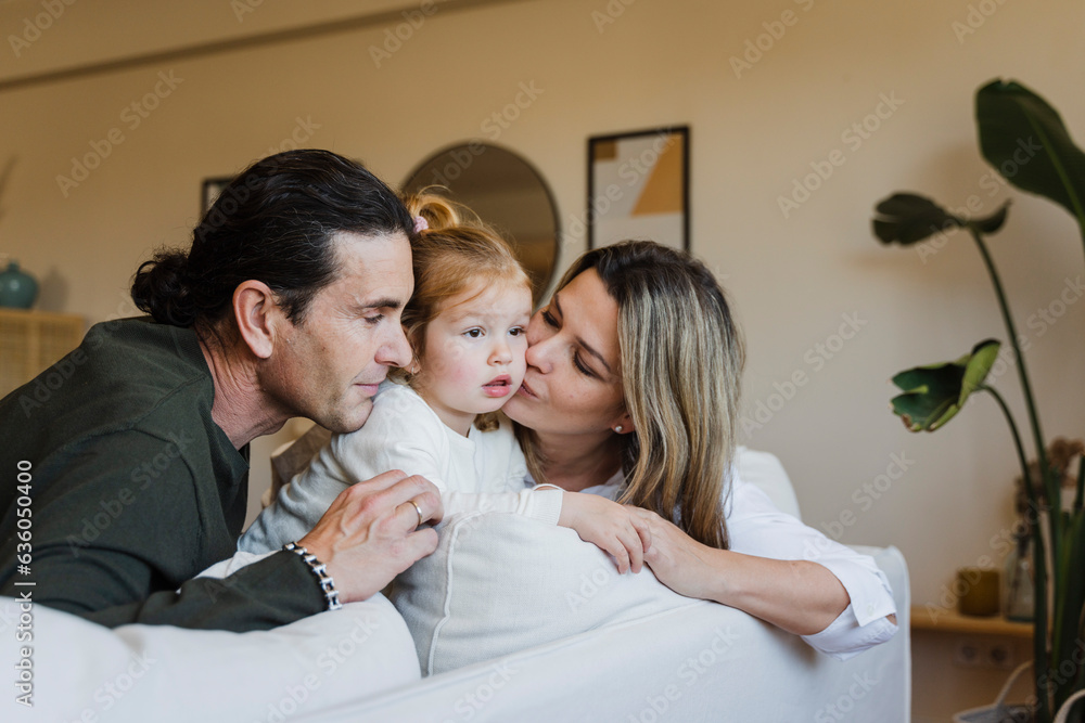 Affectionate Family Portrait At Home Affectionate Family Portrait At Home