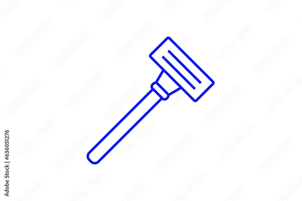 Isolated razor illustration in flat style design. Vector illustration in trend blue color.
Isolated razor illustration in flat style design. Vector illustration in trend blue color.