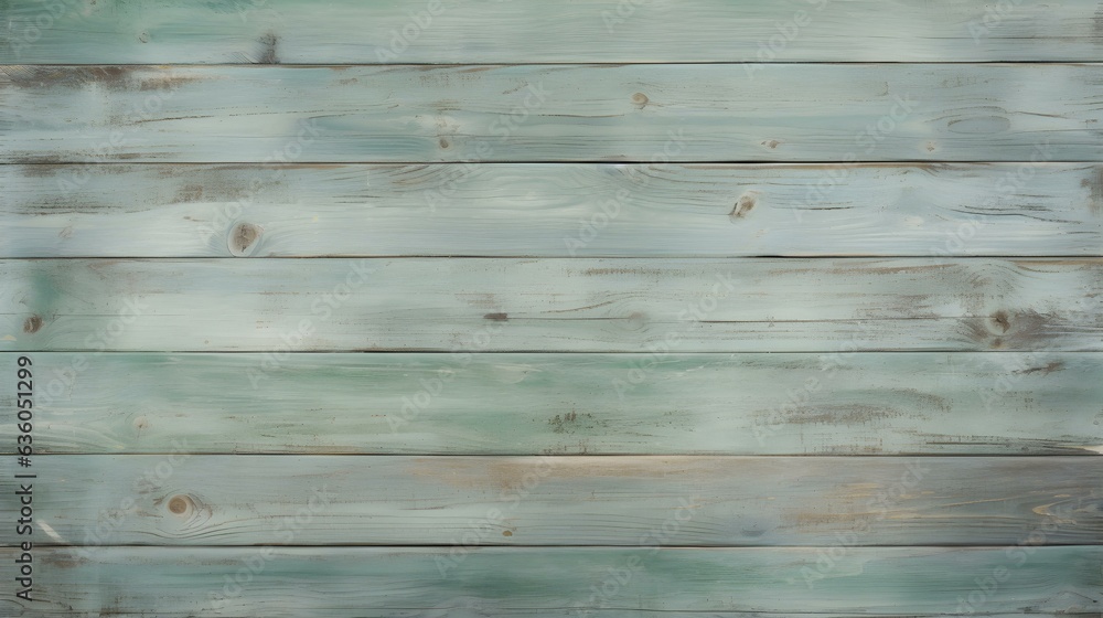 Fototapeta premium Close up of sage painted wooden Planks. Wooden Background Texture 