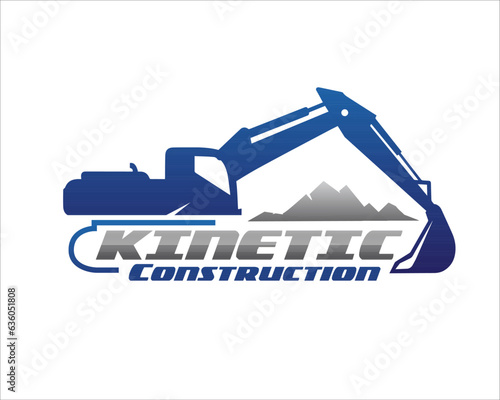 excavator rental logo designs for construction and builder logo