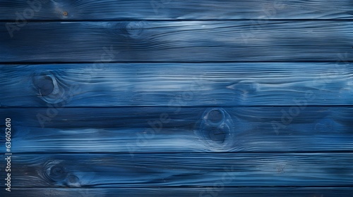 Close up of sapphire painted wooden Planks. Wooden Background Texture 