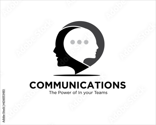 mental consult logo designs for communication logo