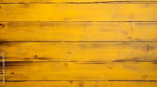 Close up of yellow painted wooden Planks. Wooden Background Texture 