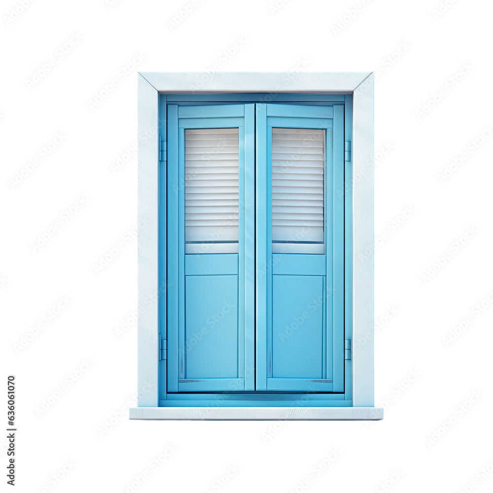 Blue window closed on transparent background Blue window closed on transparent background