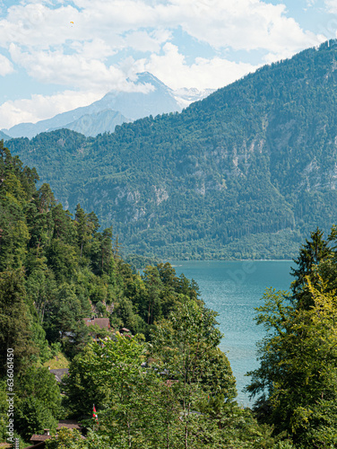 Thunersee with Mountainrange and Eiger North Face in the back