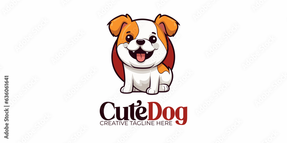 Enhance Your Advertisement: Cartoon Dog Illustration for Petshop and Vet Clinic Promotions