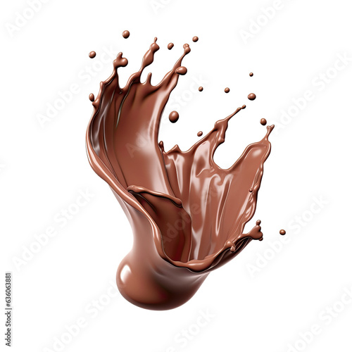 a stunning chocolate splash