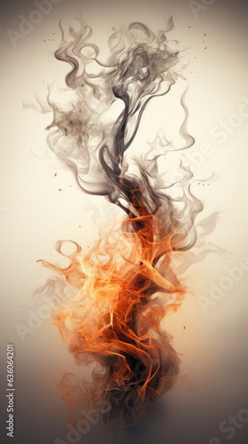 A cloud of smoke that morphs into various abstract shapes such as a tree branch or an animal. Abstract wallpaper backgroun