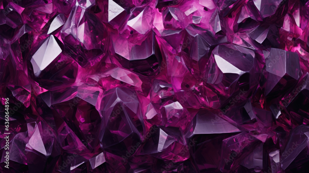 A rain of shattered glass pieces that gradually turn from a bright magenta to a deep dark plum color. Abstract wallpaper backgroun A rain of shattered glass pieces that gradually turn from a bright magenta to a deep dark plum color. Abstract wallpaper backgroun
