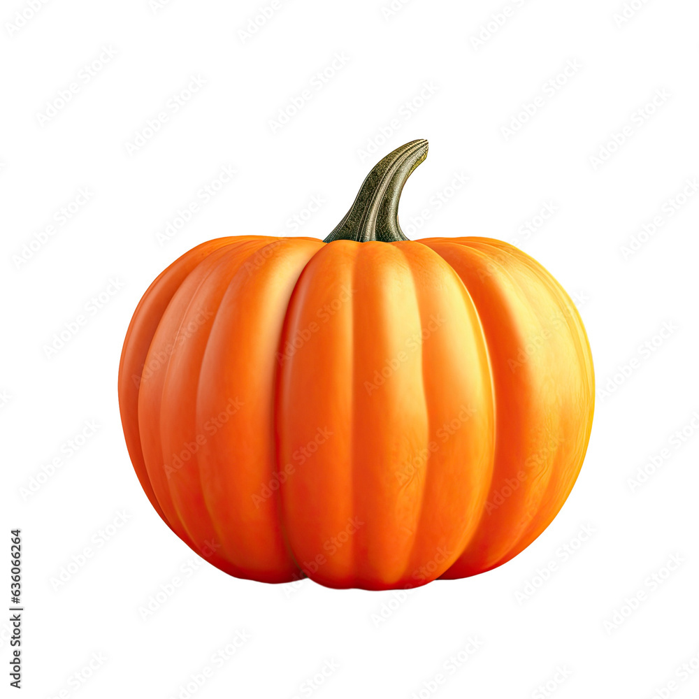Obraz premium Pumpkin alone against transparent background
