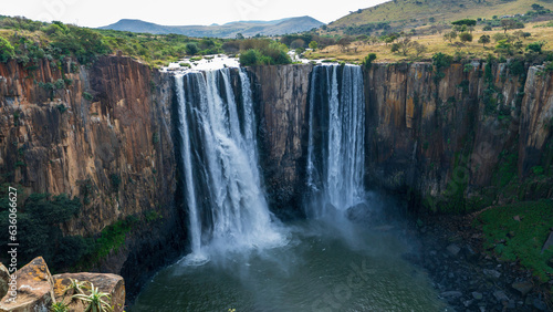 Zulu Falls on Mooi River  Kwazulu-Natal  South Africa