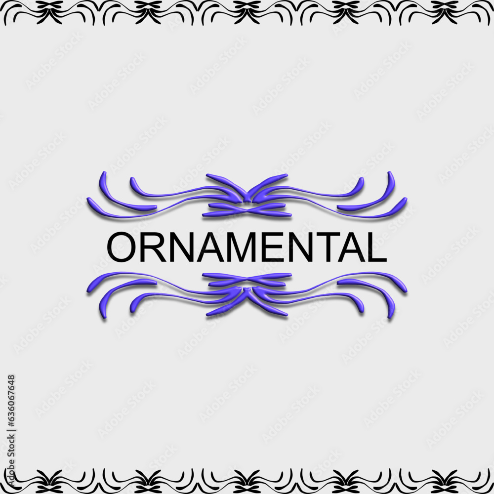 Fototapeta premium Text border, ornate frame, and can for border in the form of vector illustration